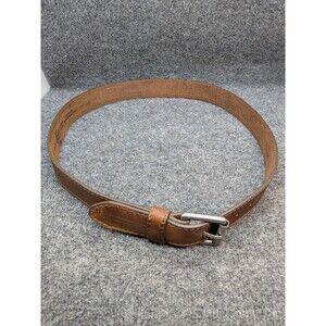 Justin Top Grain Leather Belt Size 42 Model C12685 Made In USA Pre-Owned
